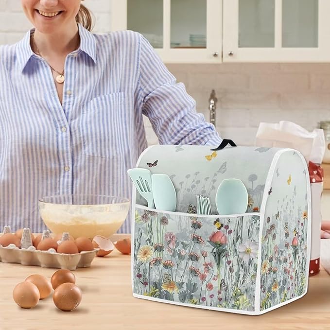 Floral Mixer Covers for Kitchen Aid 6-8 Quart Mixer Dust Cover - Image 3