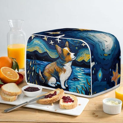 ZFRXIGN Corgi Toaster Cover Small Appliance Covers Starry Night Toaster Cover 2 - Image 4