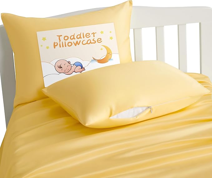 NTBAY Zippered Silk Satin Toddler Pillowcases by NTBAY