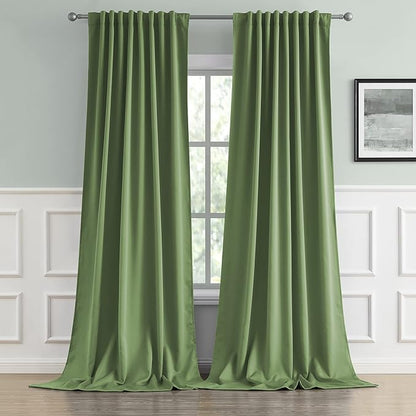 DUALIFE Back Tab Blackout Curtains by DUALIFE