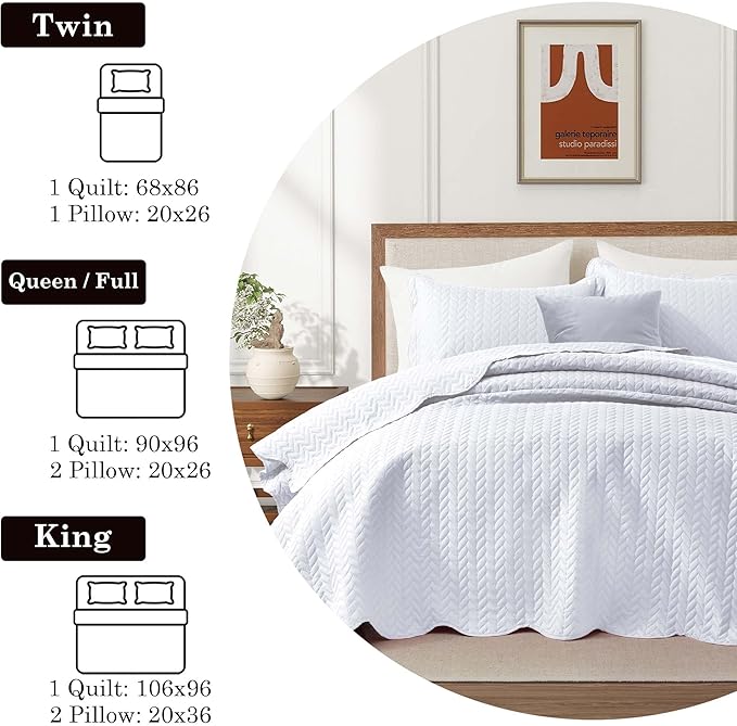 IR Imperial Rooms California King Quilt Bedding Set Size + 2 Pillow Shams - Image 5