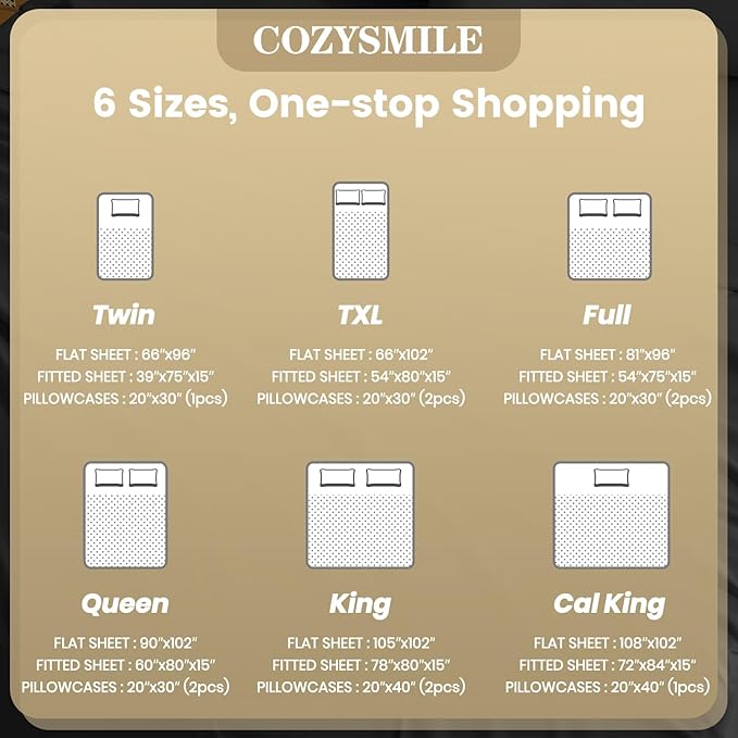 Full Sheet Set - Hotel Luxury 4 Piece Breathable and Cooling Sheets Deep Pocket - Image 8