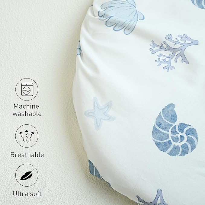 Gllquen Baby Bassinet Sheets 4 Pack, Breathable Cozy Fitted Mattress Sheet - Image 8