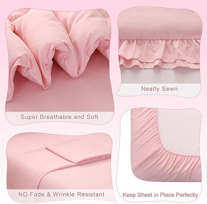 Wowelife Pink Toddler Bedding Set - Image 5