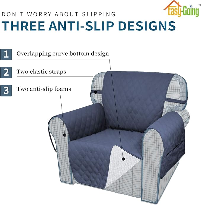 Easy-Going Sofa Slipcover Oversized Sofa Cover Waterproof Couch Cover Furniture - Image 3