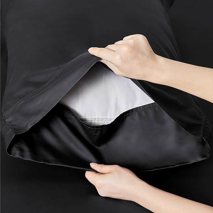 Bedsure Cooling Sheets Twin XL, Rayon Derived from Bamboo, Breathable & Soft - Image 5