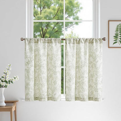jinchan Floral Kitchen Curtains - Image 8