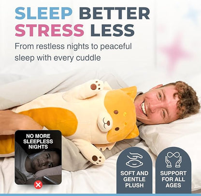 Fox Plush Body Pillow for Kids | Long Stuffed Animal Cuddle Pillow | Soft - Image 2
