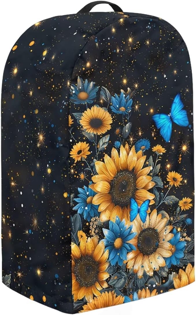Butterfly Flower Print Blender Dust Cover Stand Mixer or Coffee Maker Appliance - Image 4
