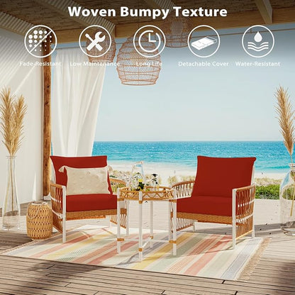 Sundale Outdoor Olefin Deep Seat Cushion, Patio Chair Cushion and Pillow - Image 8