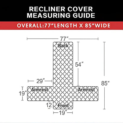 Easy-Going Recliner Sofa Slipcover Reversible Sofa Cover Water Resistant Couch - Image 5