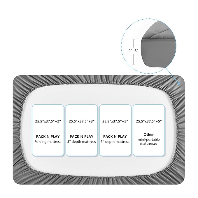 TILLYOU Pack and Play Sheet - Image 3