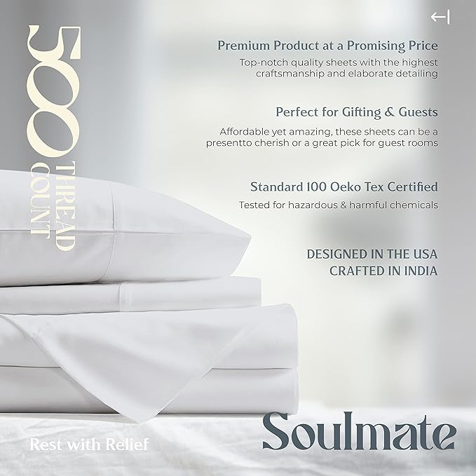 Mayfair Linen 100% Cotton Bed Sheets Queen Sheet Set - Image 8
