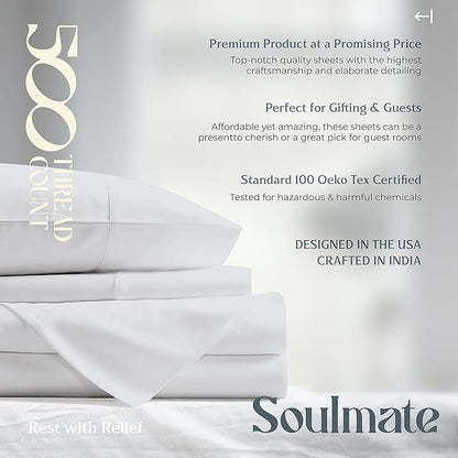 Mayfair Linen 100% Cotton Bed Sheets Queen Sheet Set - Image 8