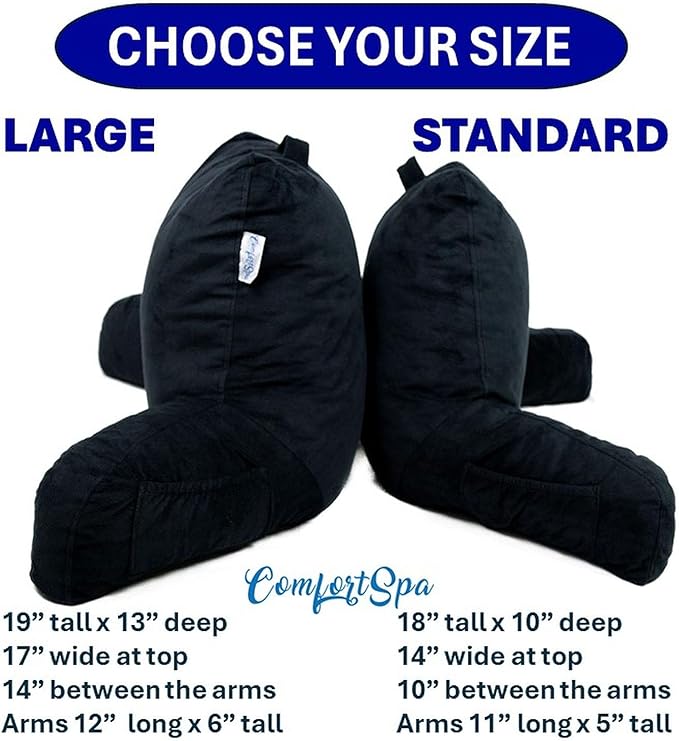ComfortSpa Reading Pillow for Bed Adult Size, Back Rest Pillow - Image 5