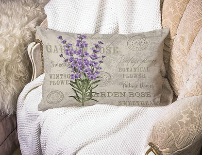 Solekla Lavender Cotton Linen Decorative Throw Pillow Case Cushion Cover - Image 3