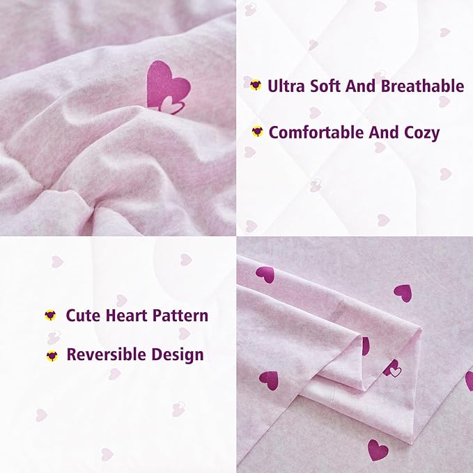 DuShow 4 Pieces Toddler Bedding Set, Super Soft Reversible Toddler Sheet Set - Image 3