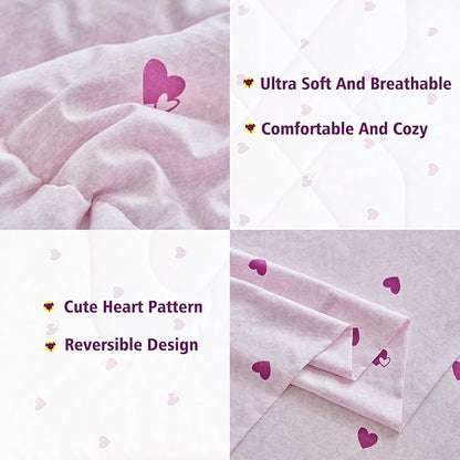 DuShow 4 Pieces Toddler Bedding Set, Super Soft Reversible Toddler Sheet Set - Image 3