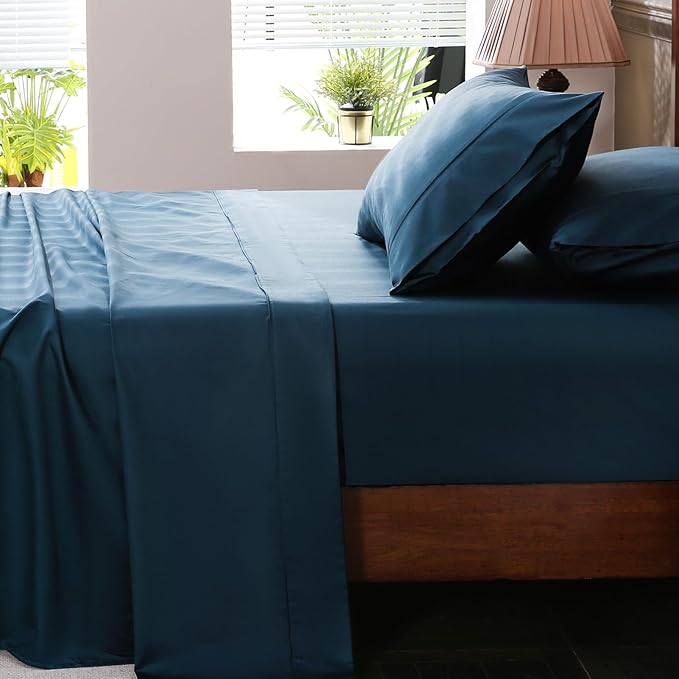 Extra Deep Pocket Queen Sheets 18-24 Inch 100% Egyptian Cotton 1000 Thread by overket