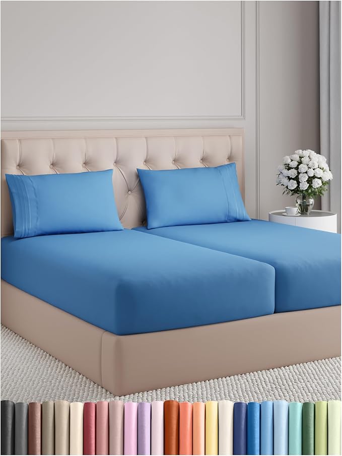 Split King Size 5 Piece Sheet Set by CGKUnlimited