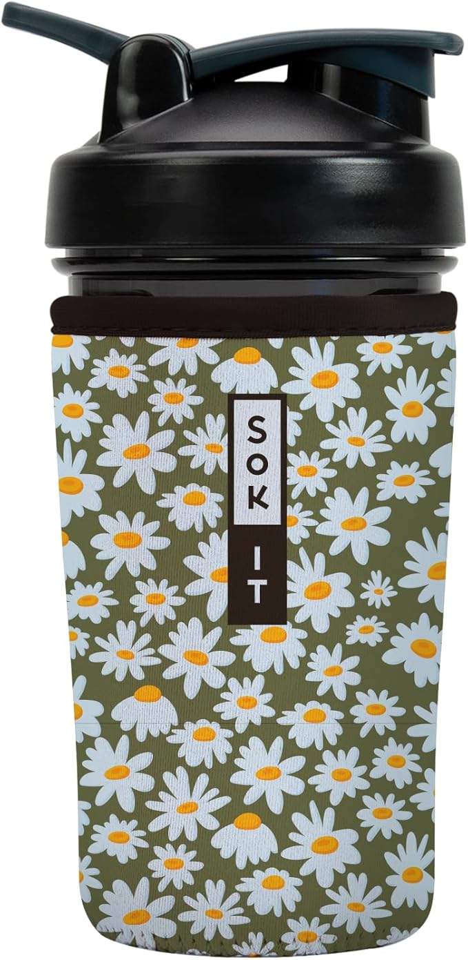 Sok It BotlSok Protein Blender Shaker Bottle Sleeve Insulated Neoprene Cover by SokIt