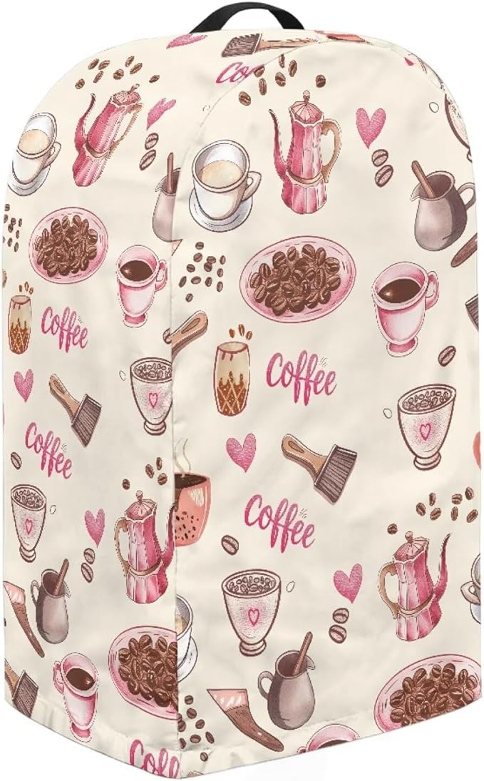Pink Coffee Blender Cover for Kitchen Stand Mixer Food Processor Coffee Maker - Image 4