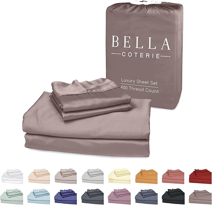 Bella Coterie Luxury Bamboo Viscose King Size Sheet Set | 100% Organically by BC