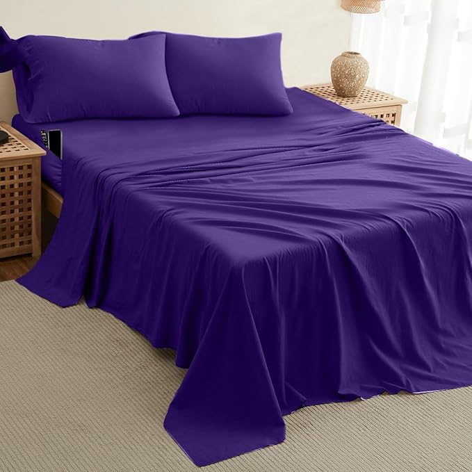 DREAMCARE King Size Sheets Set – 4 pcs Cooling Sheets – up to 21” Deep Pocket - Image 10