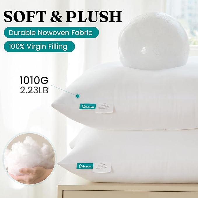 Oubonun 24 x 24 Throw Pillow Inserts - Image 4