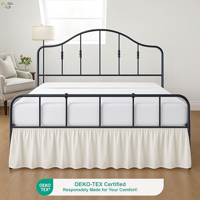 Cottington Lane Ruffled Bed Skirt Twin Size - Image 2