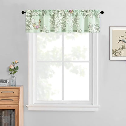 Leeva Flower Pattern Valance Curtain - Image 2