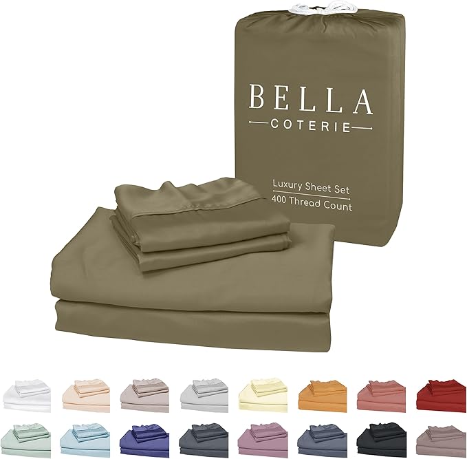 Bella Coterie Luxury Bamboo Viscose King Size Sheet Set | 100% Organically by BC