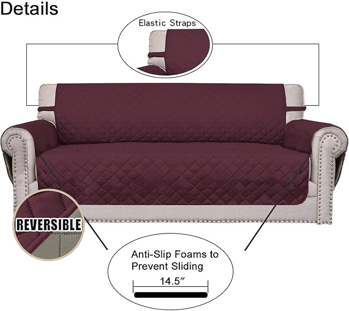 Easy-Going Chair Sofa Slipcover Reversible Sofa Cover Water Resistant Couch - Image 3