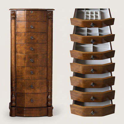 hives and honey annette standing jewelry armoire, locking, package contents