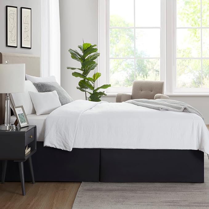Nestl Black Full Bed Skirt - Image 7