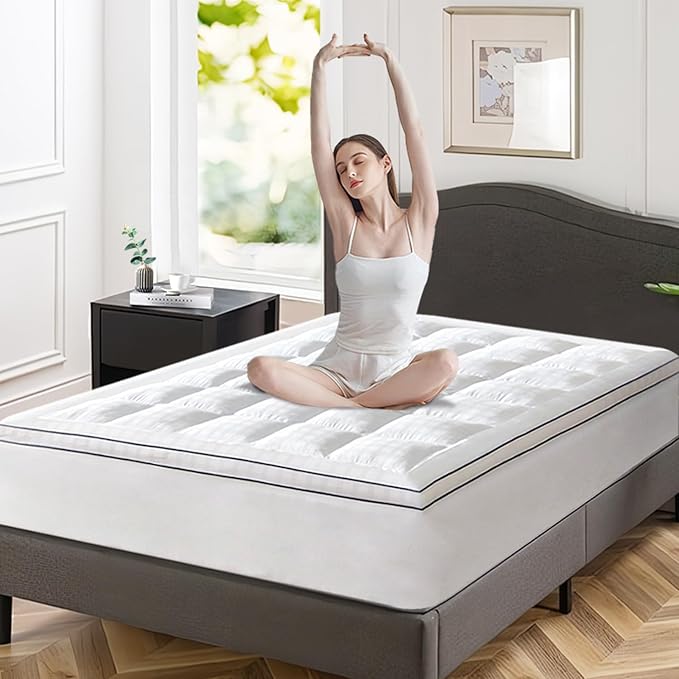 ABENE Mattress Topper for Back Pain Relief, Extra Thick Mattress Pad Pillowtop - Image 7
