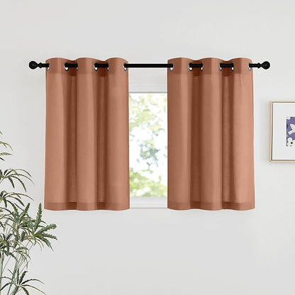 NICETOWN Caramel Linen Curtains by NICETOWN