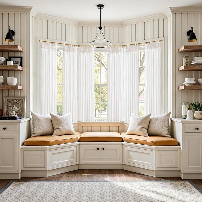 jinchan Pinch Pleated Linen Blend Curtains 63 Inch 2 Panels Light Filtering - Image 4