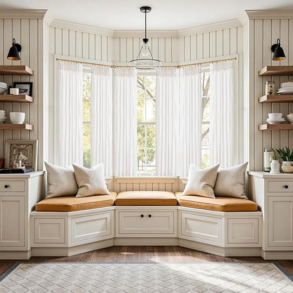 jinchan Pinch Pleated Linen Blend Curtains 63 Inch 2 Panels Light Filtering - Image 4