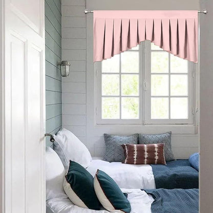 Valances for Windows Light Pink Window Valance for Living Room Rod Pocket - Image 2