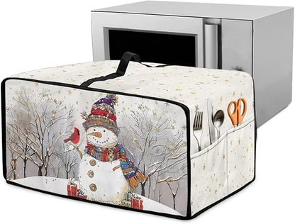 Christmas Air Fryer Toaster Oven Dust Cover Dustproof Convection Oven Cover by Garucesta
