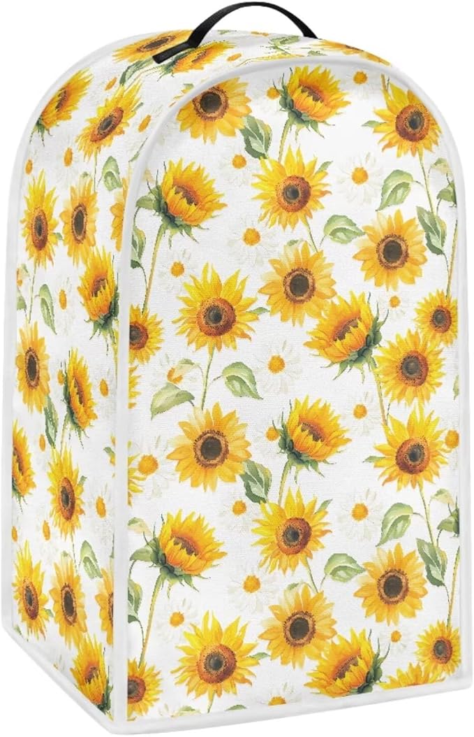 Sunflower Blender Covers for Kitchen Yellow Appliance Cover Washable Anti-Stain by HUISEFOR