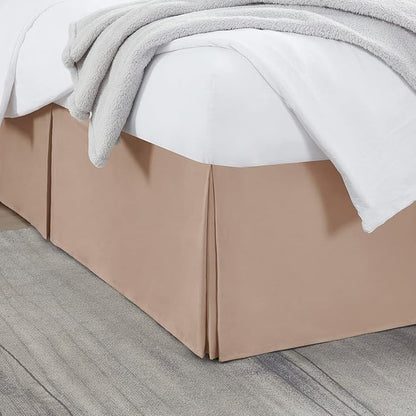 Nestl Taupe Full Bed Skirt by Nestl