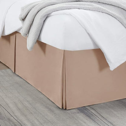 Nestl Taupe Full XL Bed Skirt by Nestl