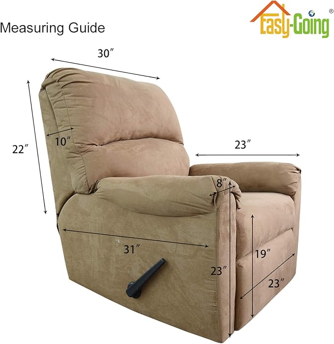 Easy-Going Recliner Stretch Sofa Slipcover Sofa Cover 4-Pieces Furniture - Image 6