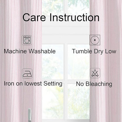 July Joy Cotton Kitchen Curtain Tab Top Valance and Tiers Set - Image 6