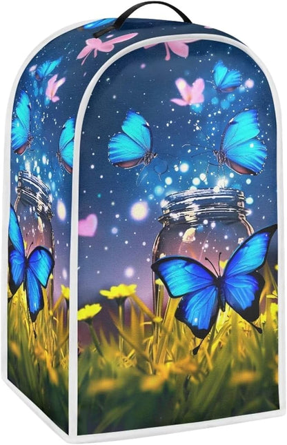 Talayituse Butterfly Flower Print Blender Dust Cover, Fingerprint Protection - Image 2