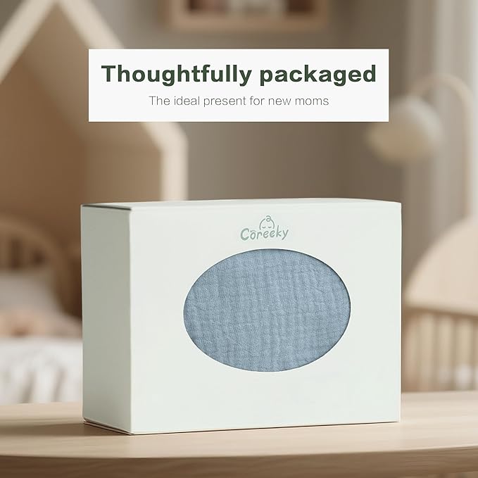 Muslin Bedside Sleeper Bassinet Fitted Sheets, 3 Pack Cotton Baby Sheet - Image 6