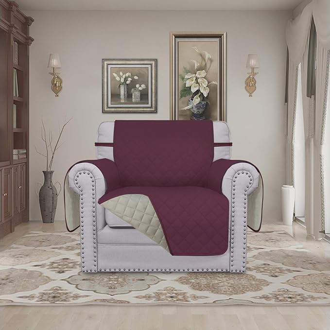 Easy-Going Chair Sofa Slipcover Reversible Sofa Cover Water Resistant Couch - Image 2