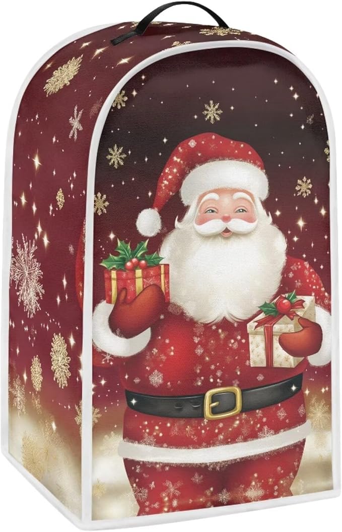 Santa Claus Blender Cover for Kitchen Resistance Food Processor Dust Cover by HUISEFOR